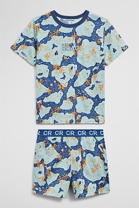 Short Sleeve Jungle Pyjama Set
