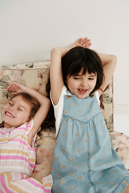 Embroidered Lyocell Overall