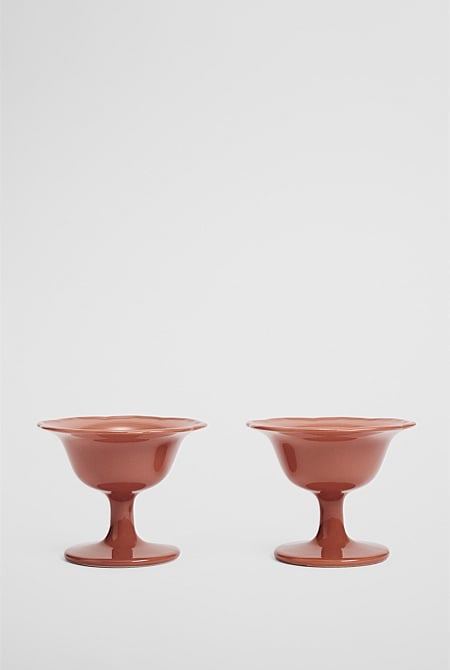 Luna Footed Bowl Set Of 2