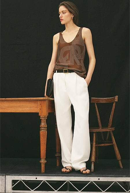 Pleat Front Pant