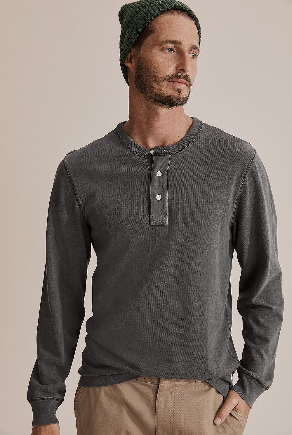 Vintage Wash Henley