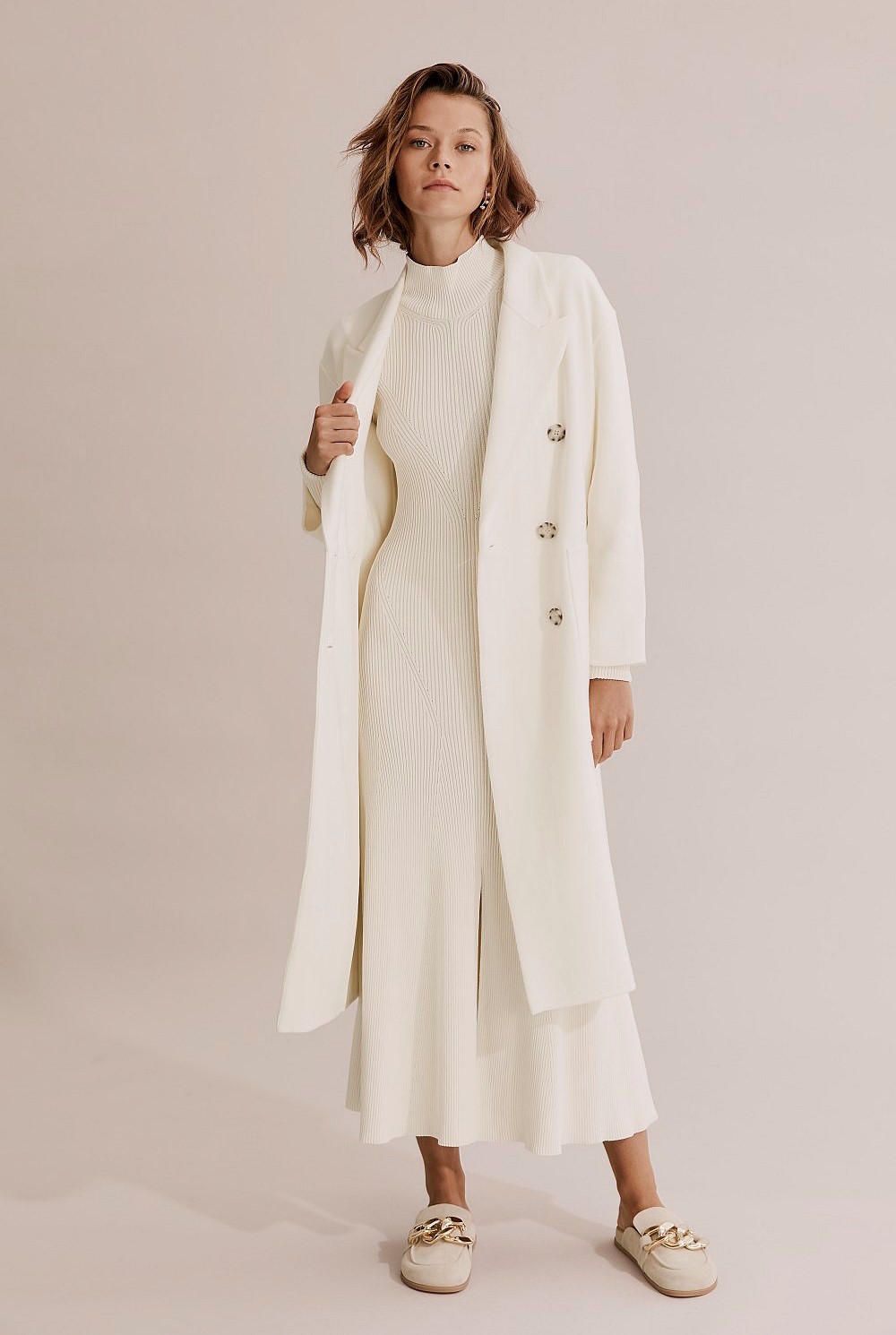 Split Front Knit Dress
