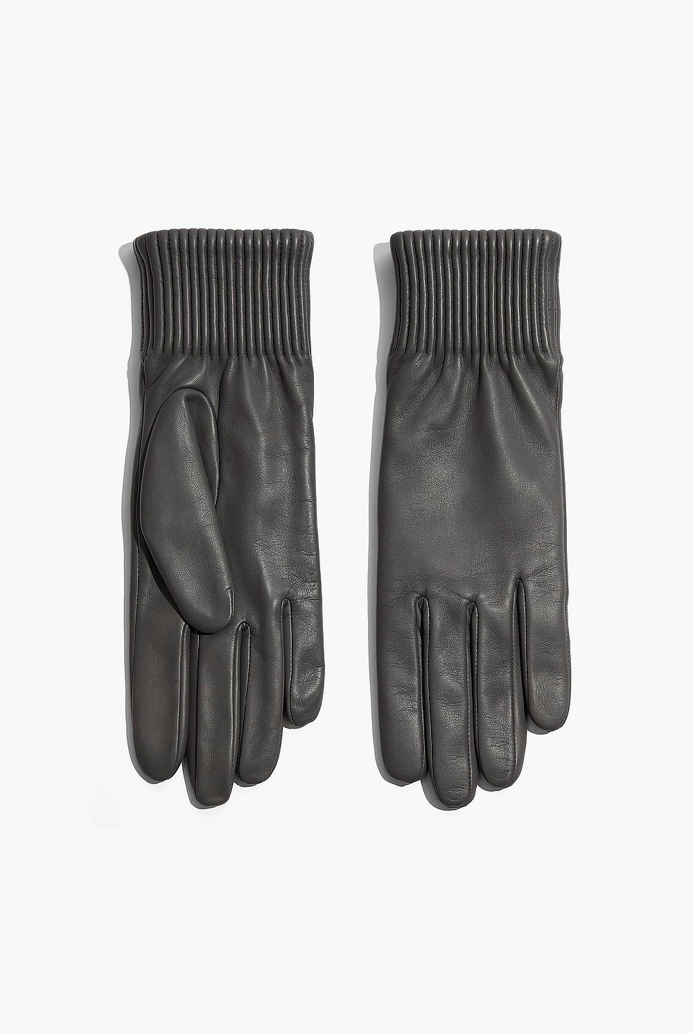 Rib Leather Glove
