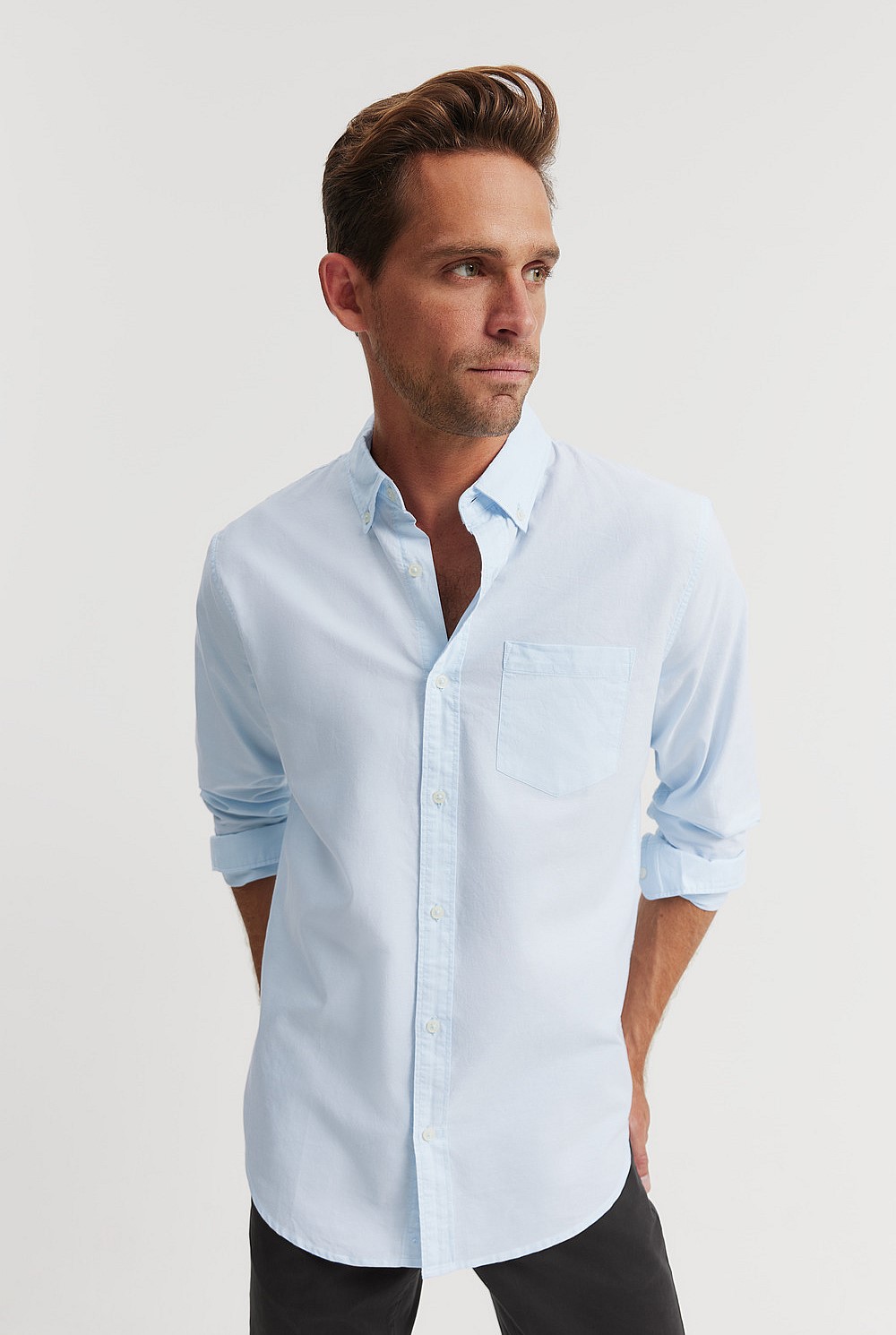 Regular Fit Washed Oxford Shirt