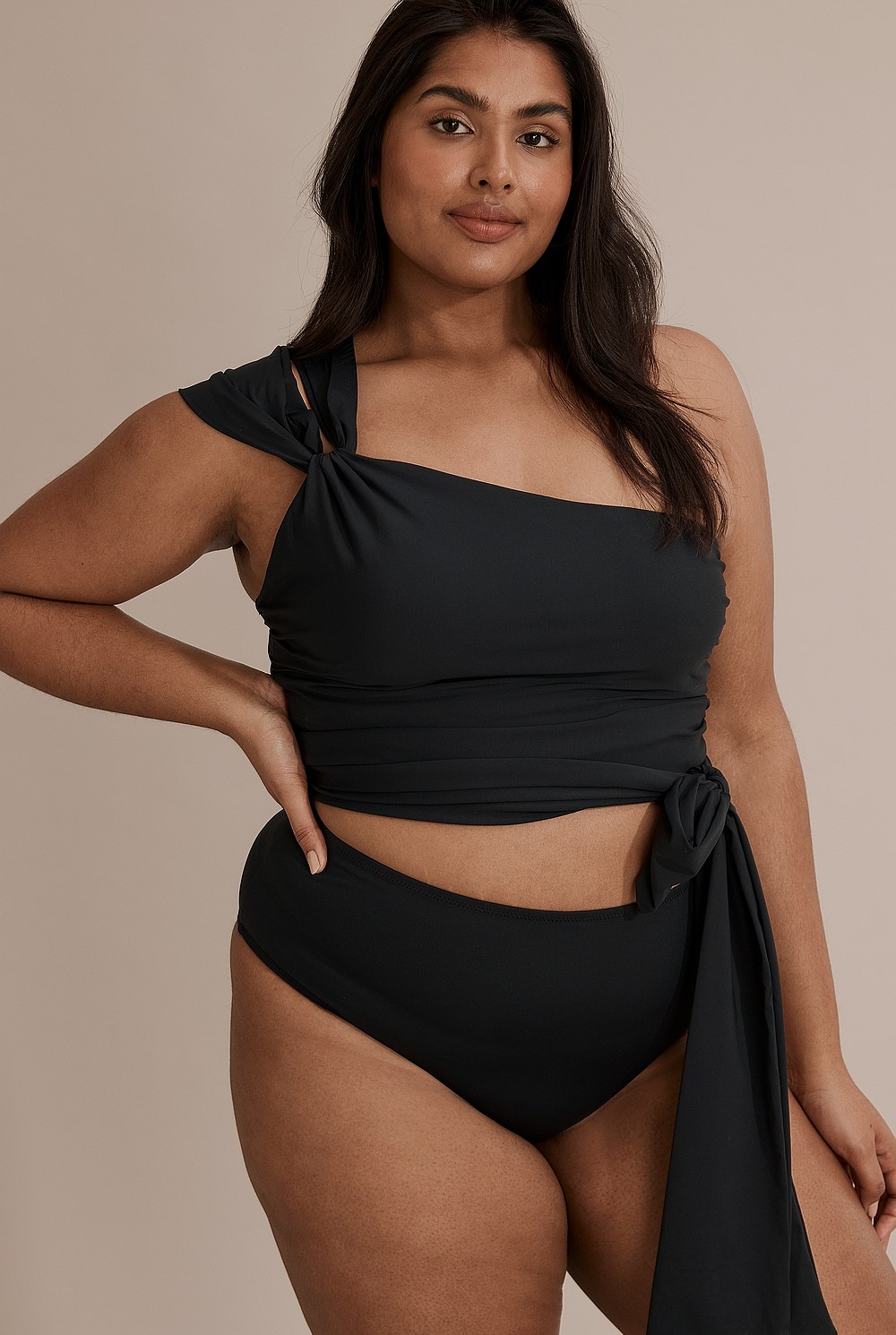 Nylon Swim Tie Side Top