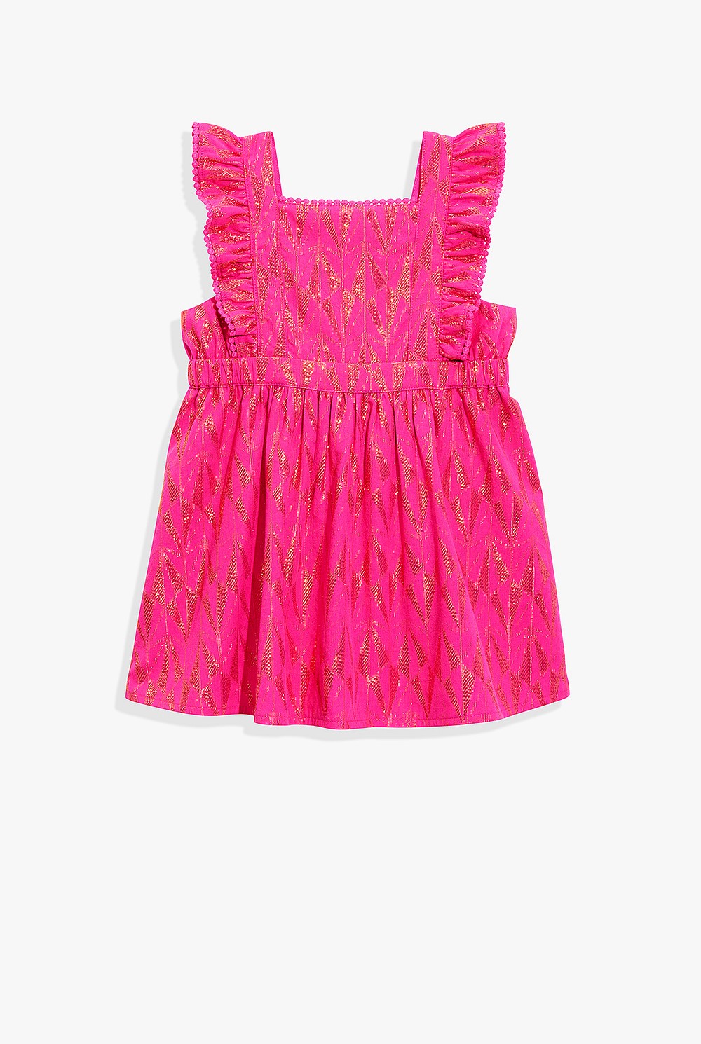 Metallic Frill Dress