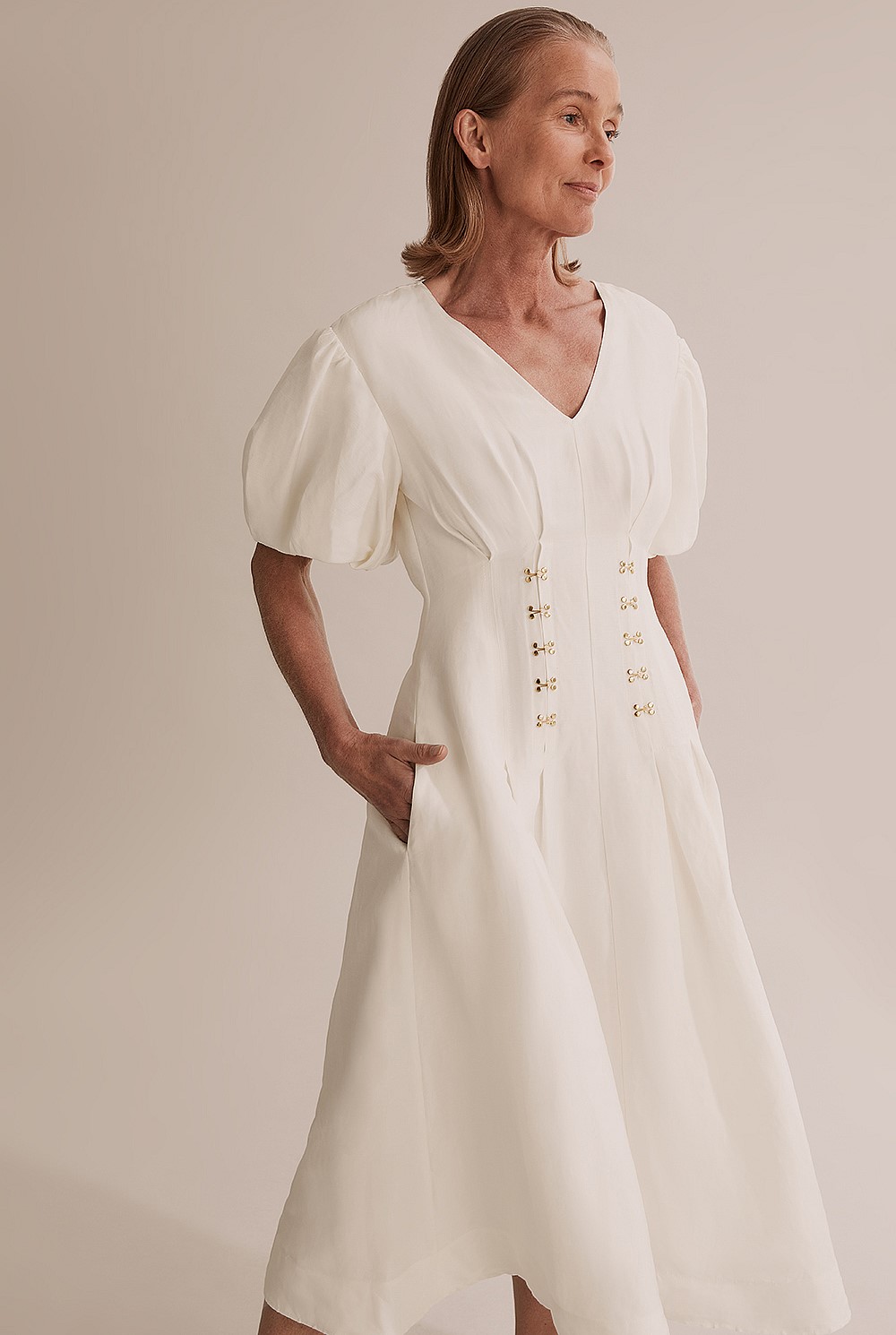 Cinched Midi Dress