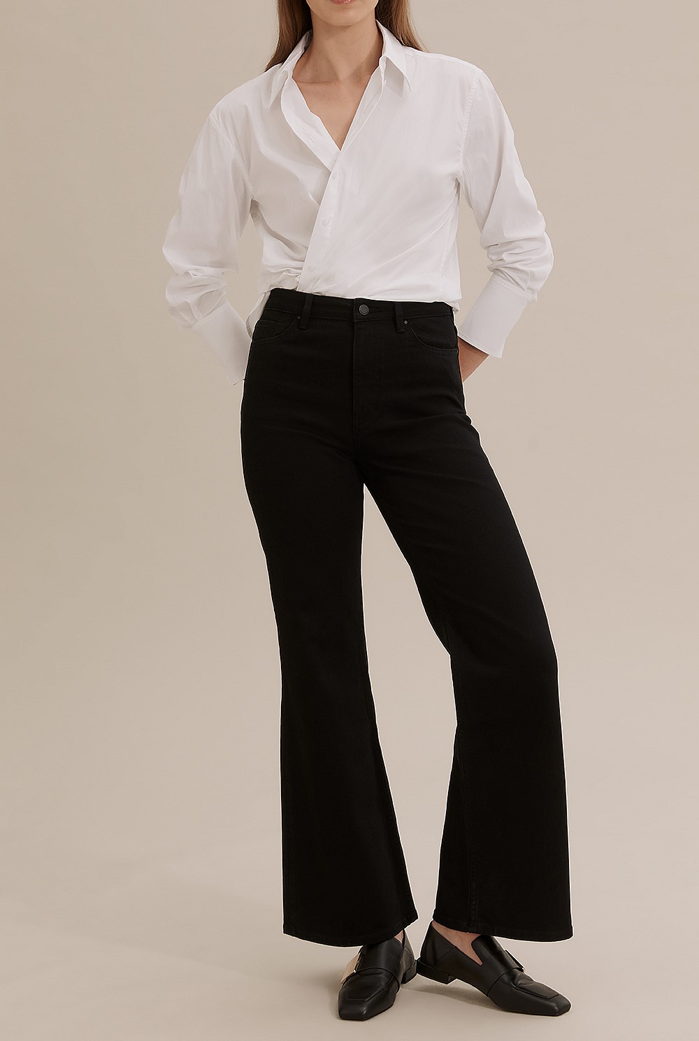 Australian Cotton Super High Wide Jean