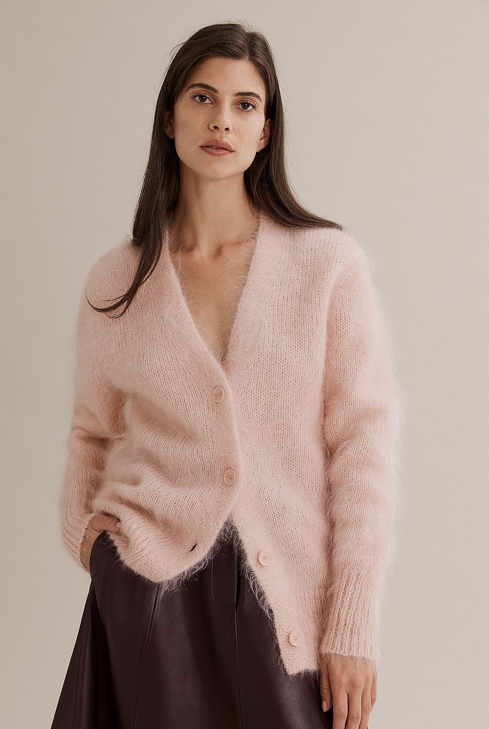 Relaxed Mohair Cardigan