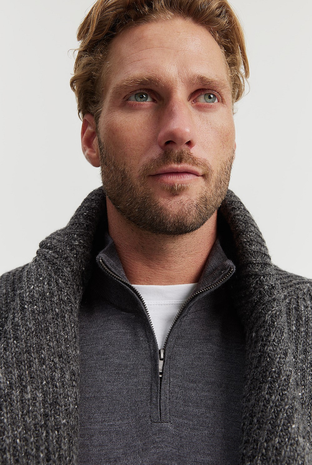 Verified Australian Merino Half Zip Knit