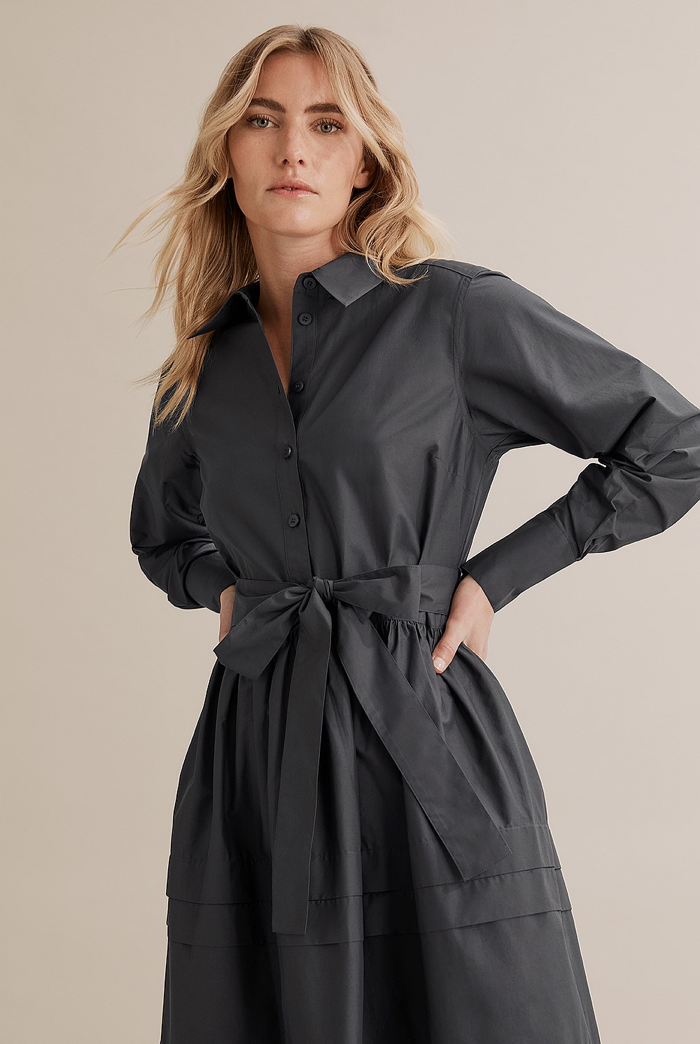 Panelled Shirt Dress