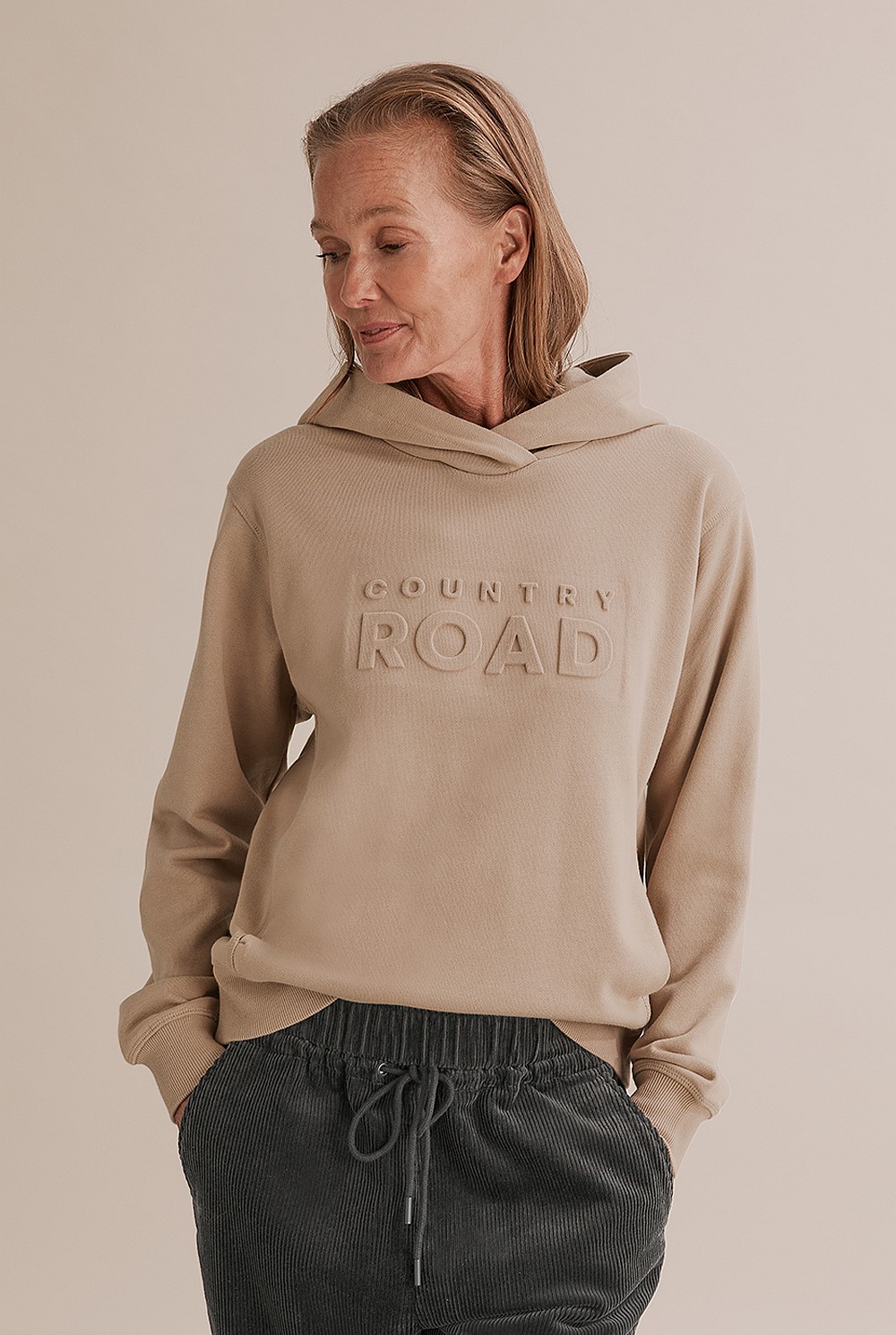 Australian Cotton Modern Logo Hooded Sweat