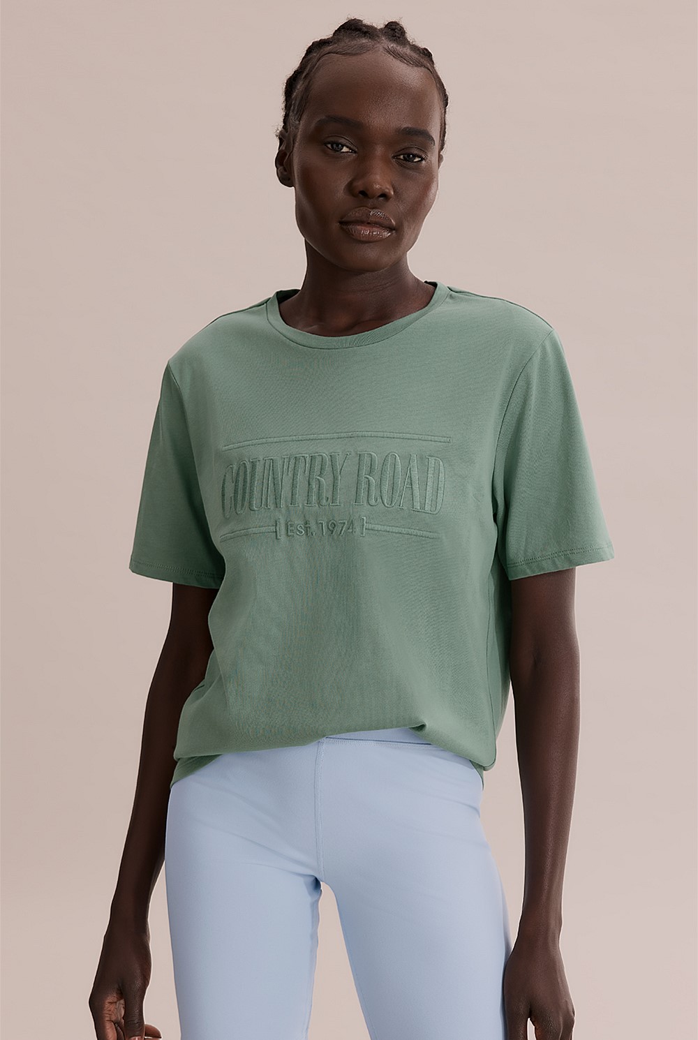 Verified Australian Cotton Heritage Embroidered T-Shirt
