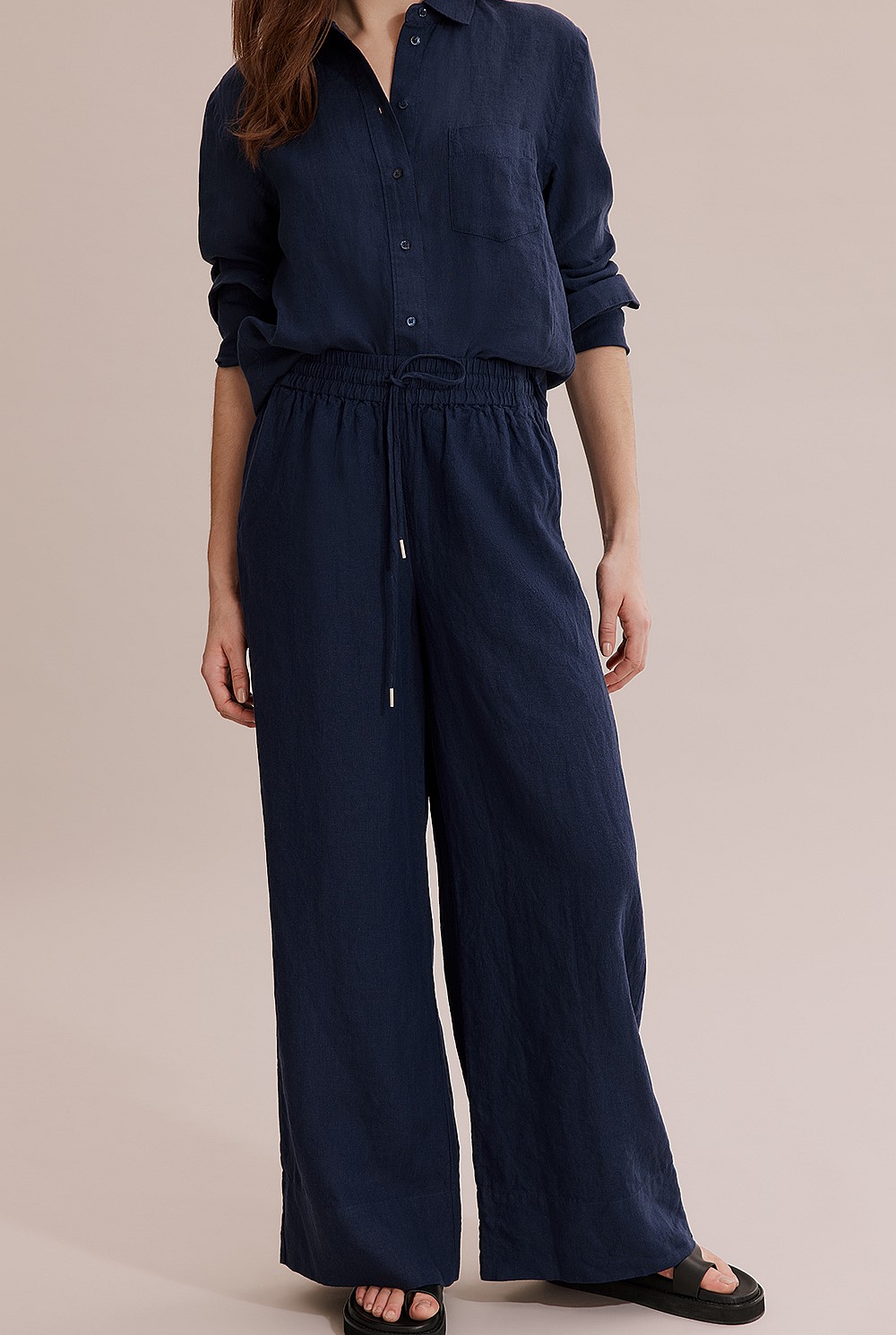 Organically Grown Linen Palazzo Pant