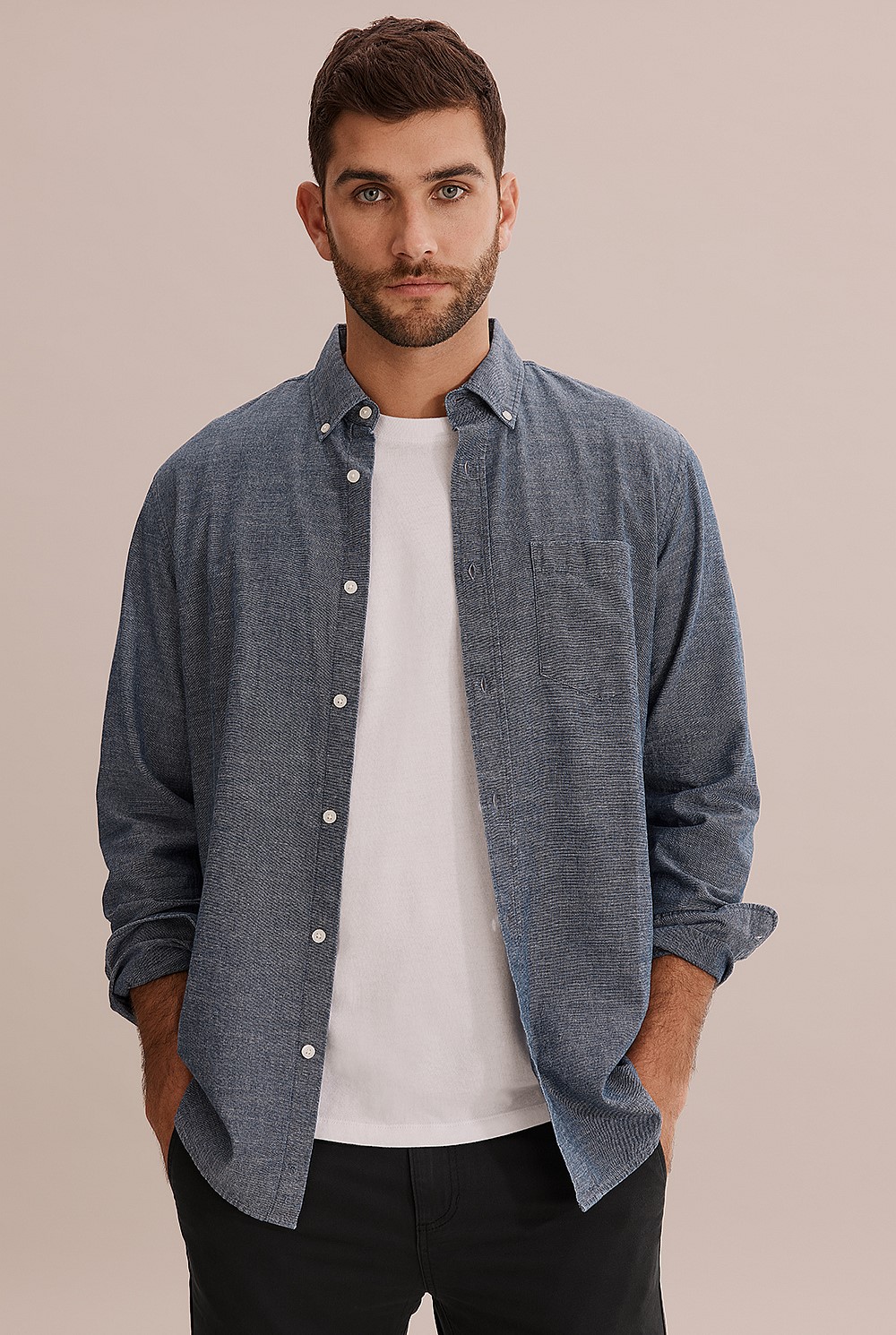 Regular Fit Chambray Shirt