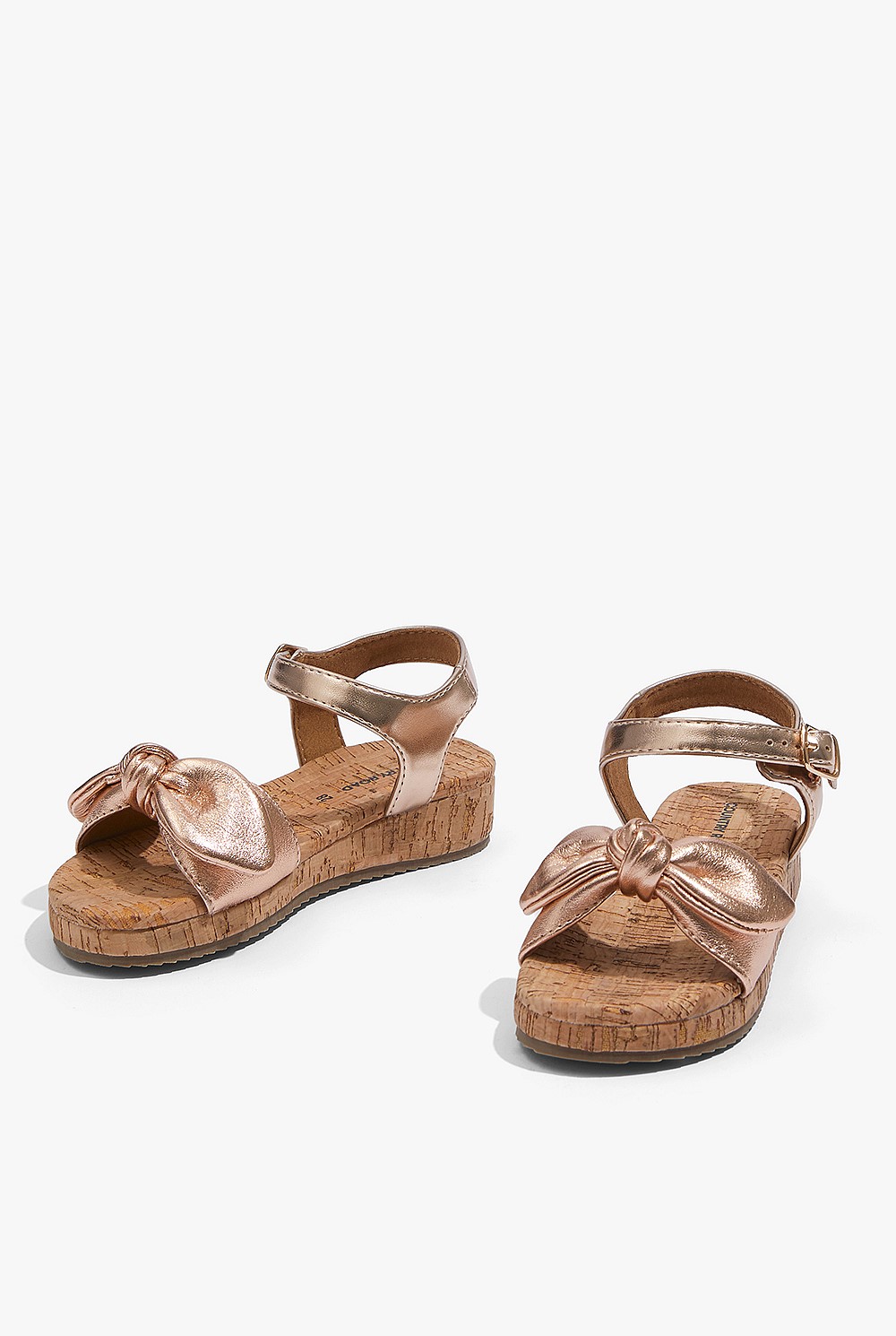 Flatform Bow Leather Sandal