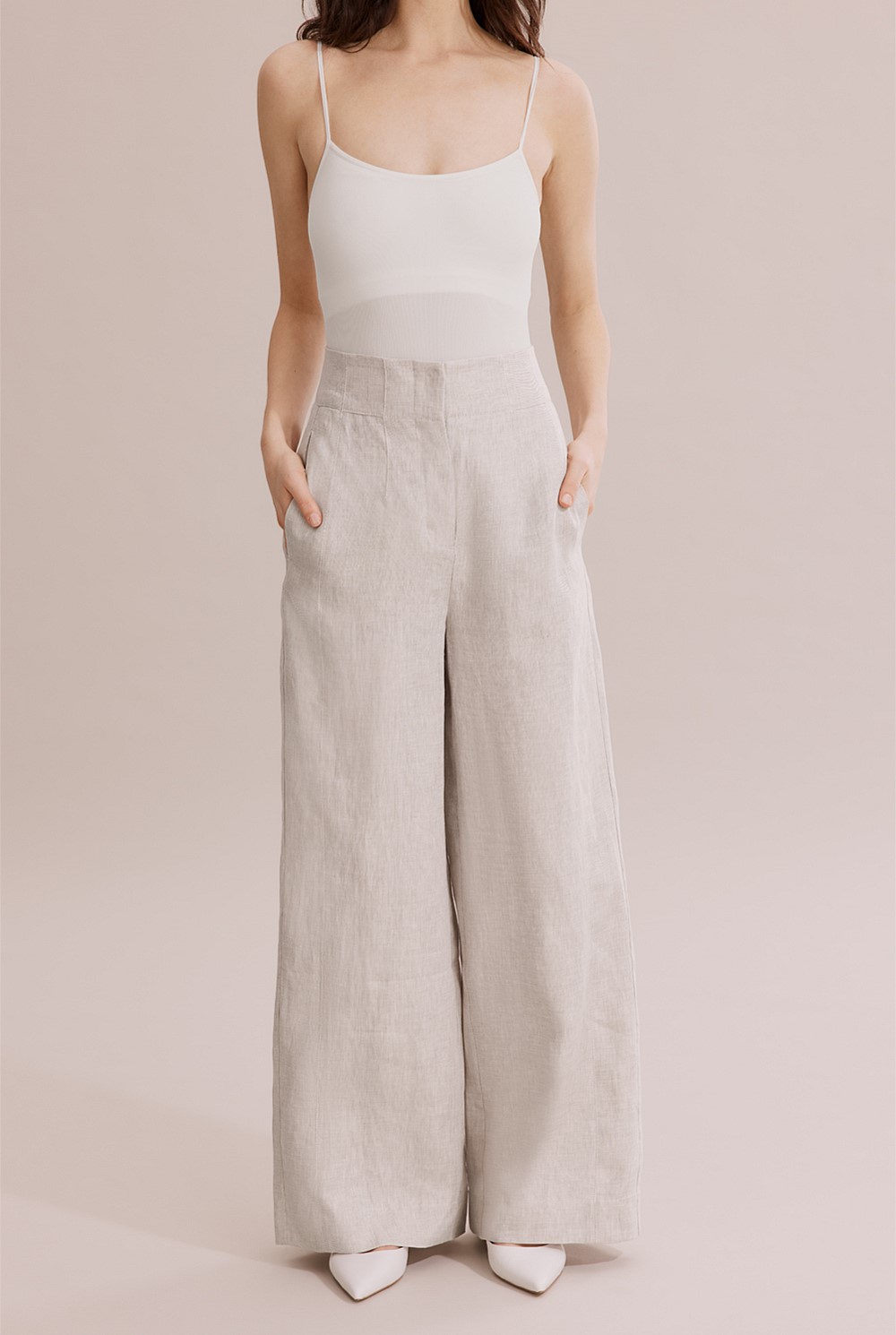 Linen Wide Leg Pant