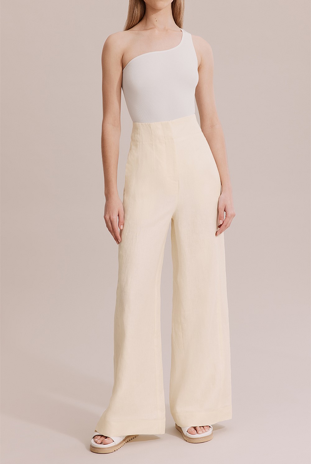 Organically Grown Linen Wide Leg Pant