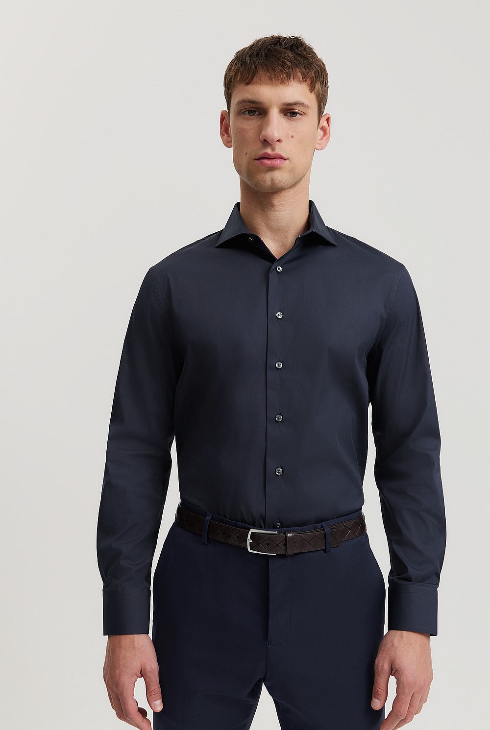 Tailored Fit Super Fine Cotton Stretch Shirt