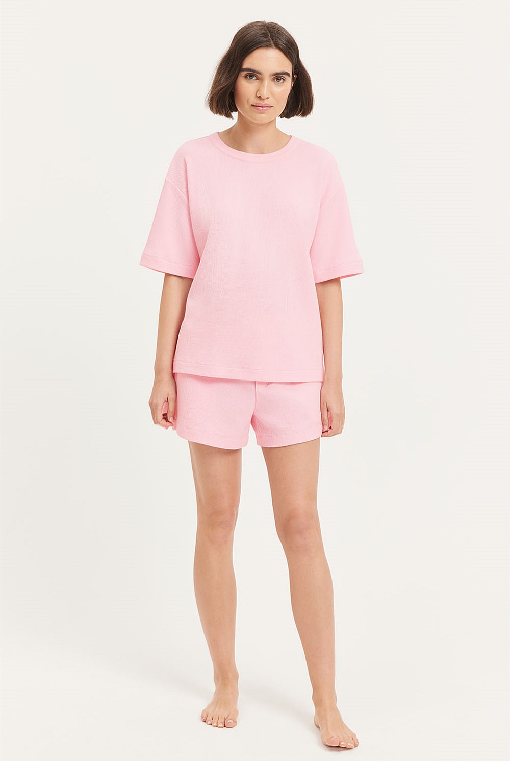 Waffle Slouchy T-Shirt