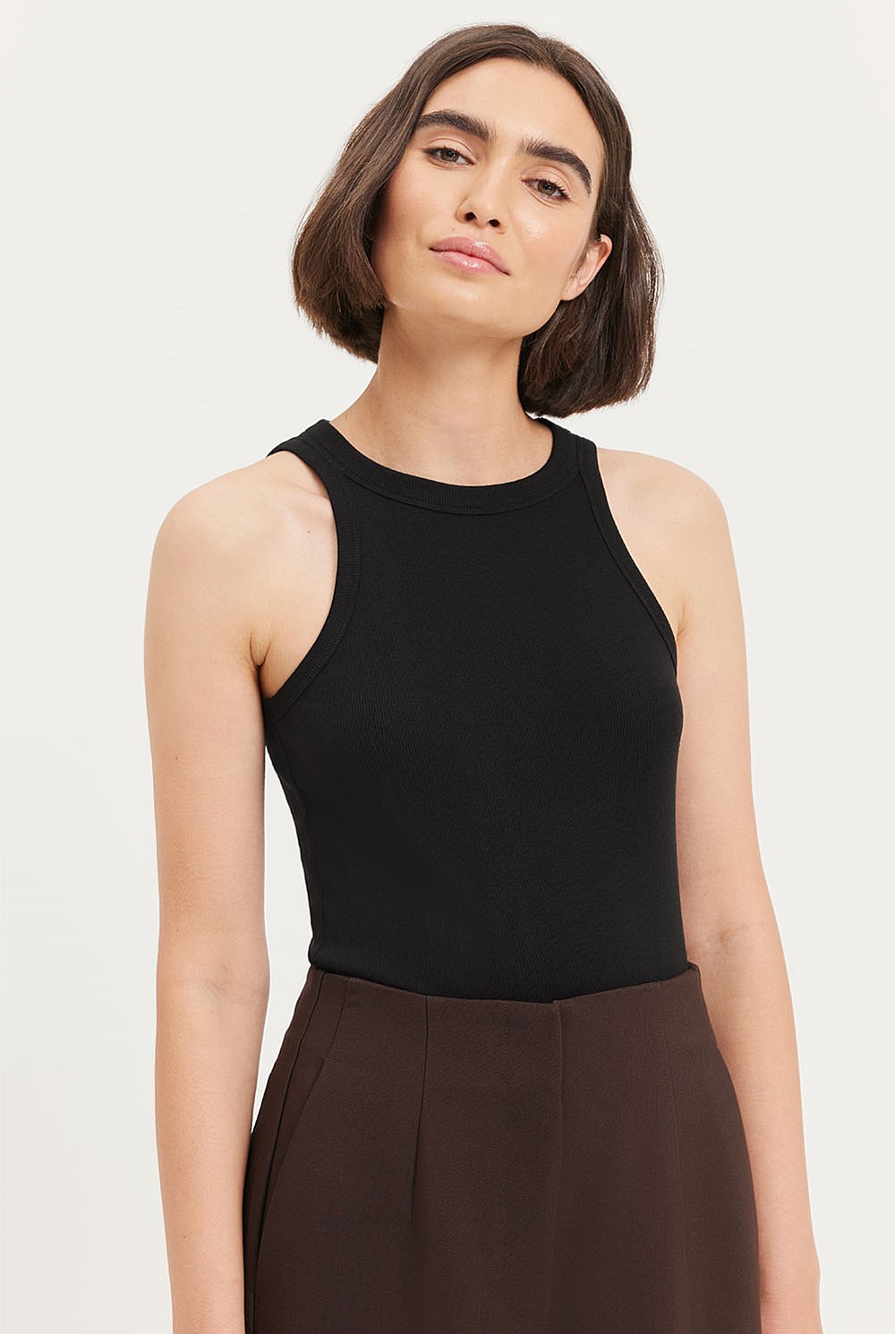 Cotton Silk Rib Tank