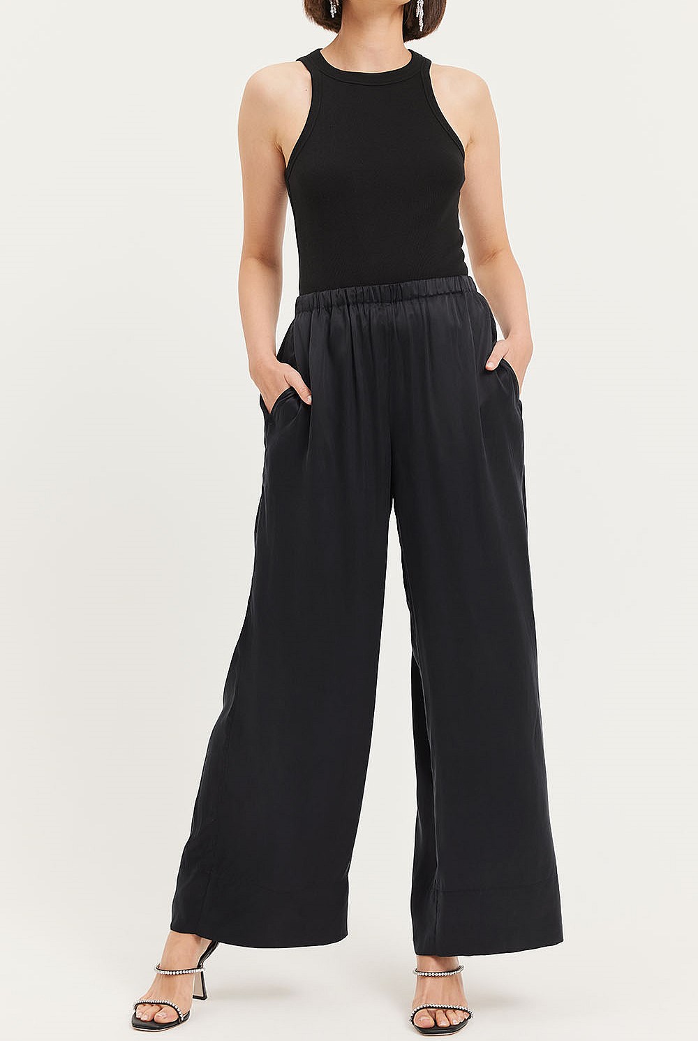 Wide Leg Pull-On Pant