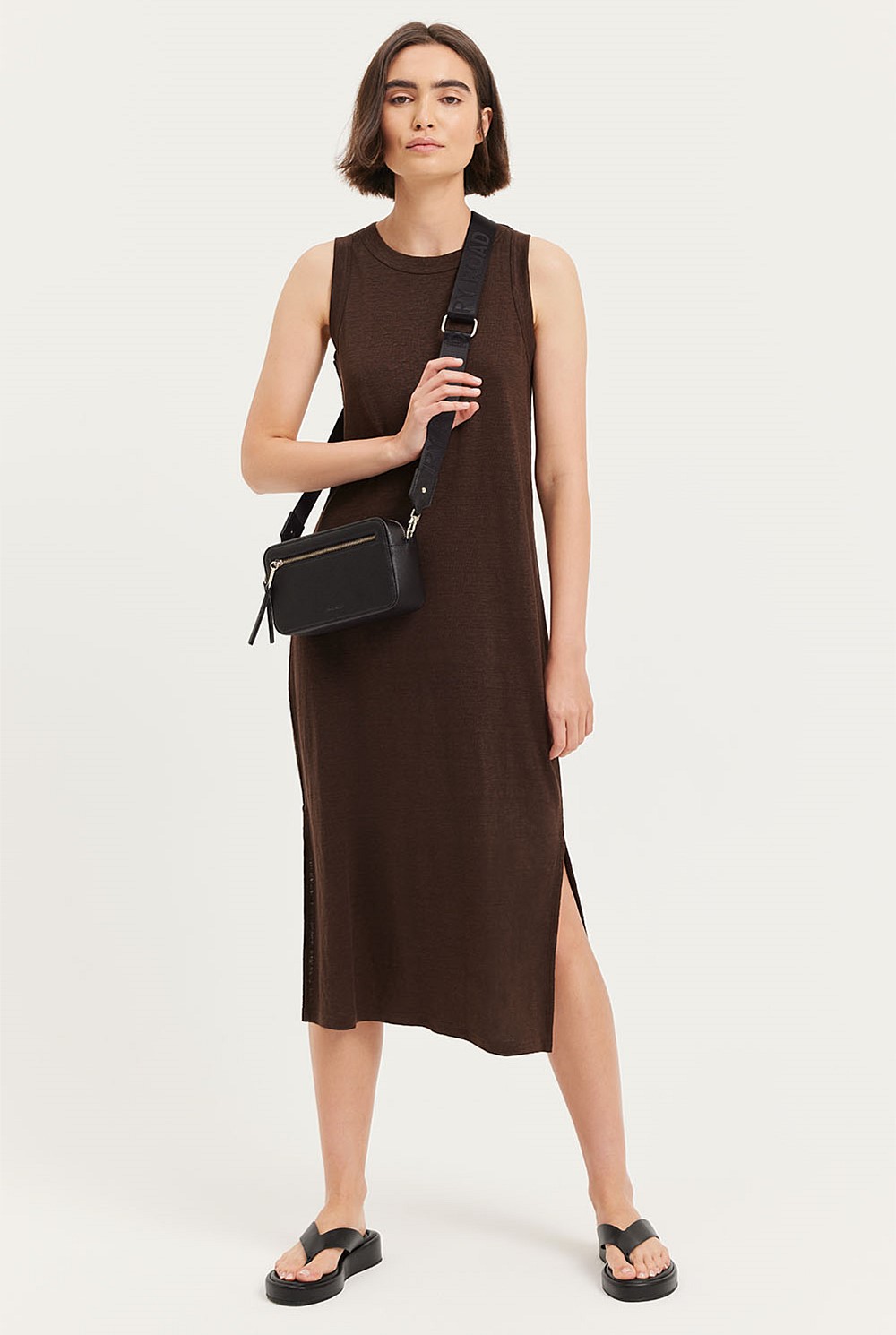 Linen Jersey Tank Dress