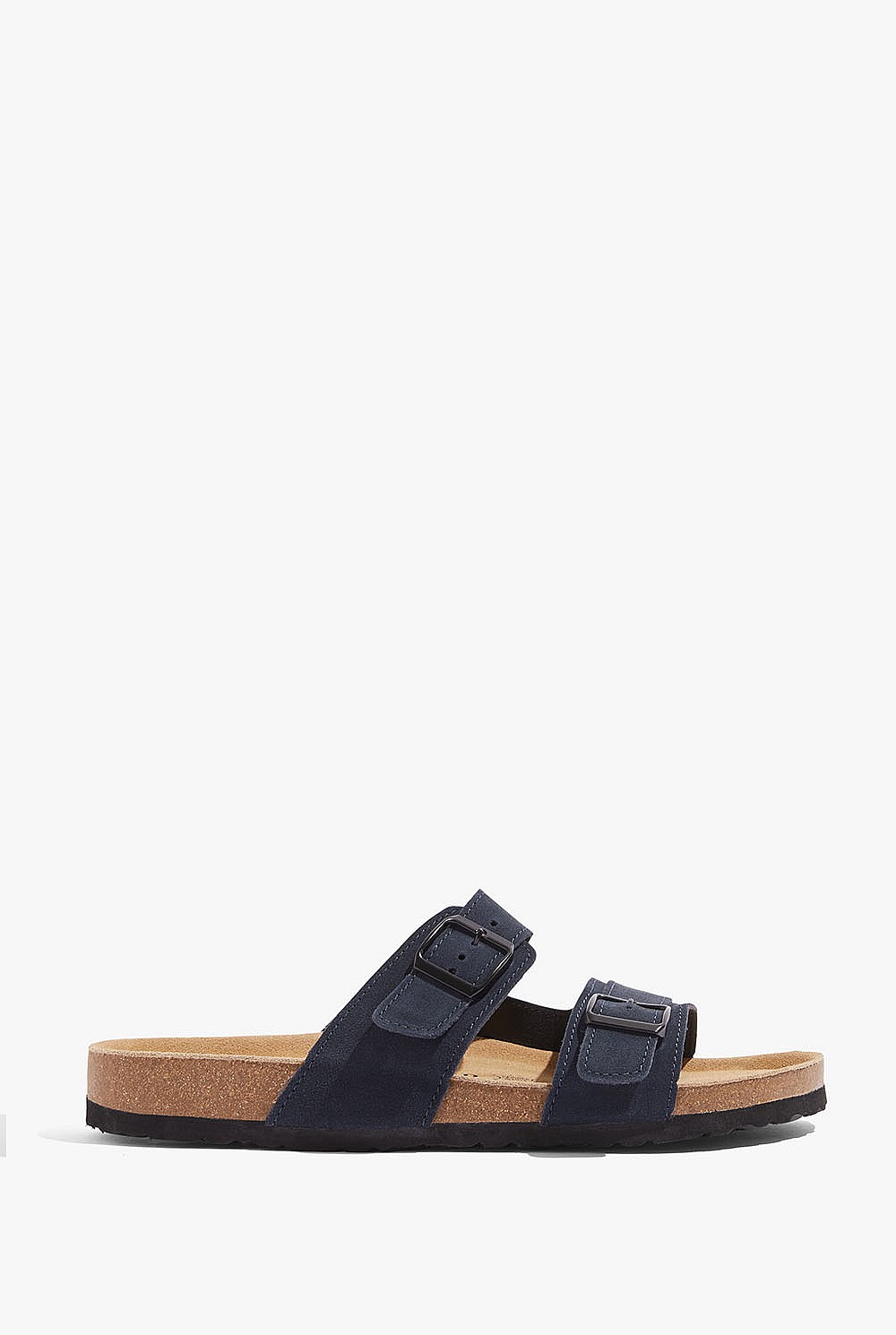 Suede Cork Slide