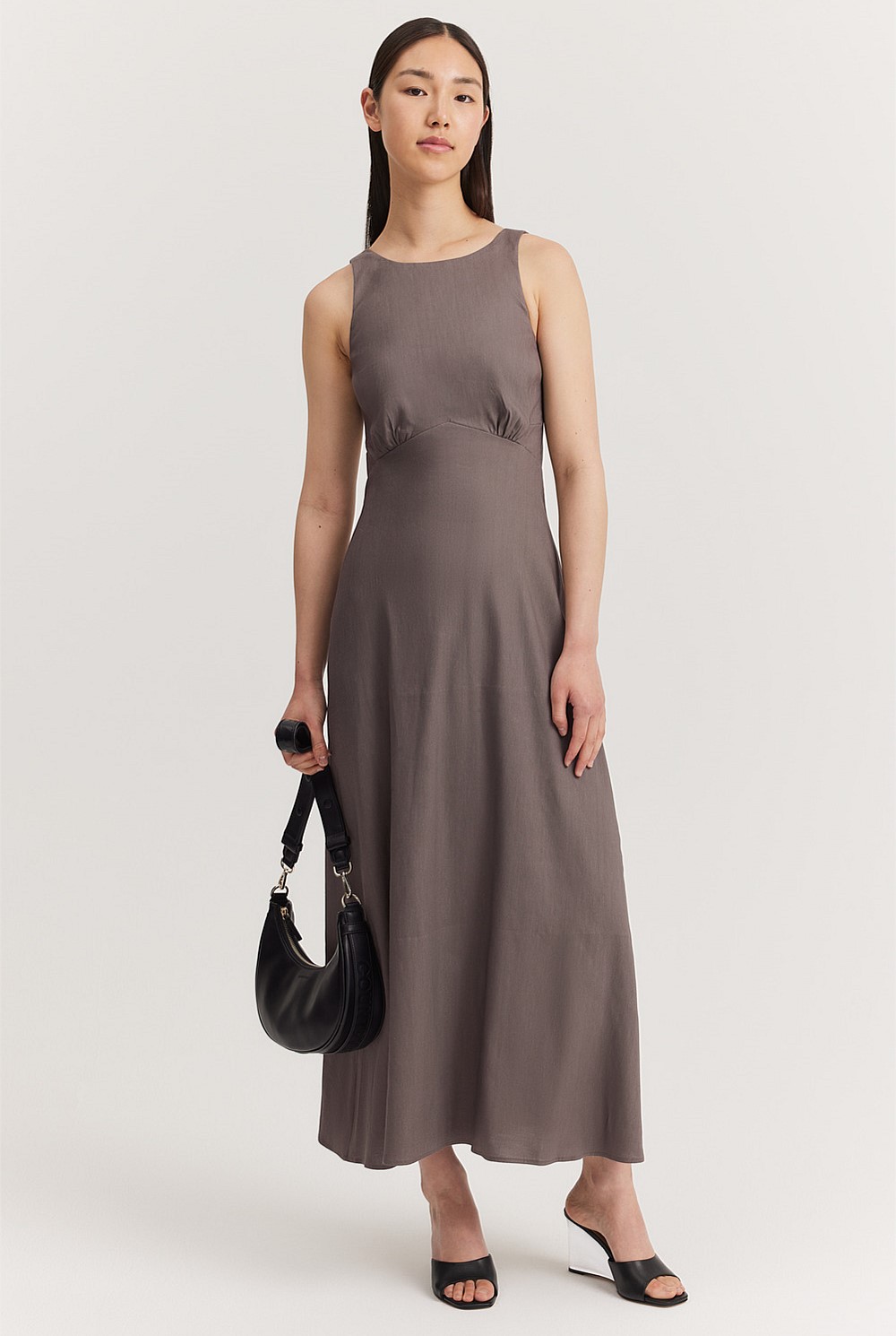 Cut-Away Column Dress