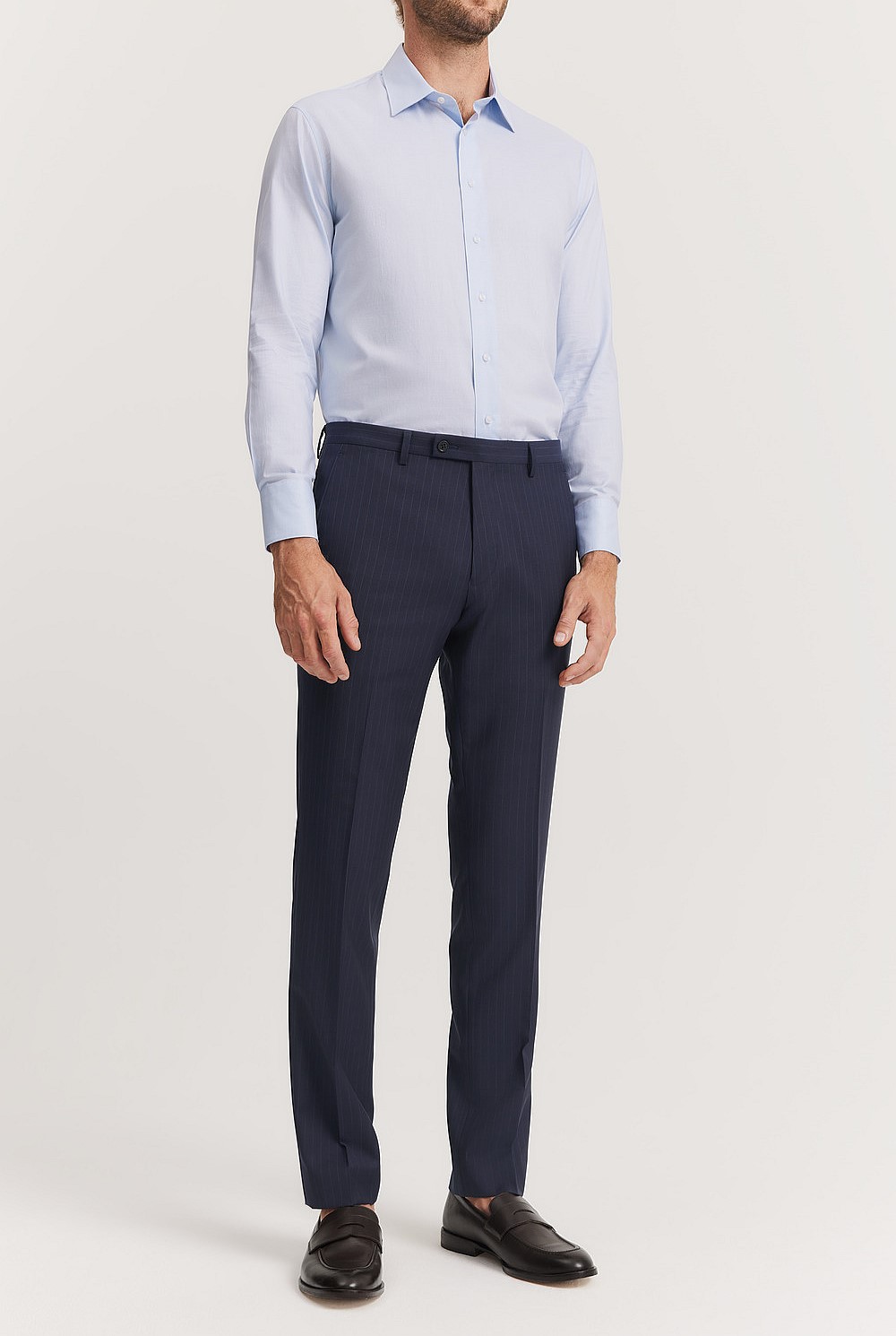Regular Fit Pinstripe Travel Pant