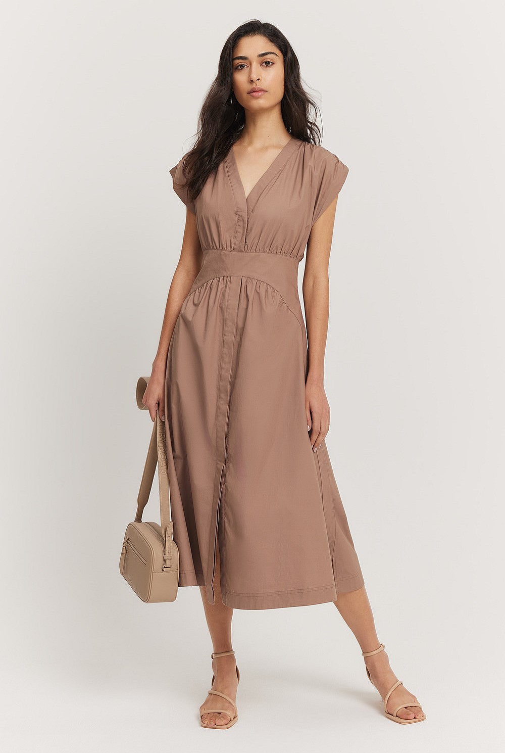 Poplin Midi Dress