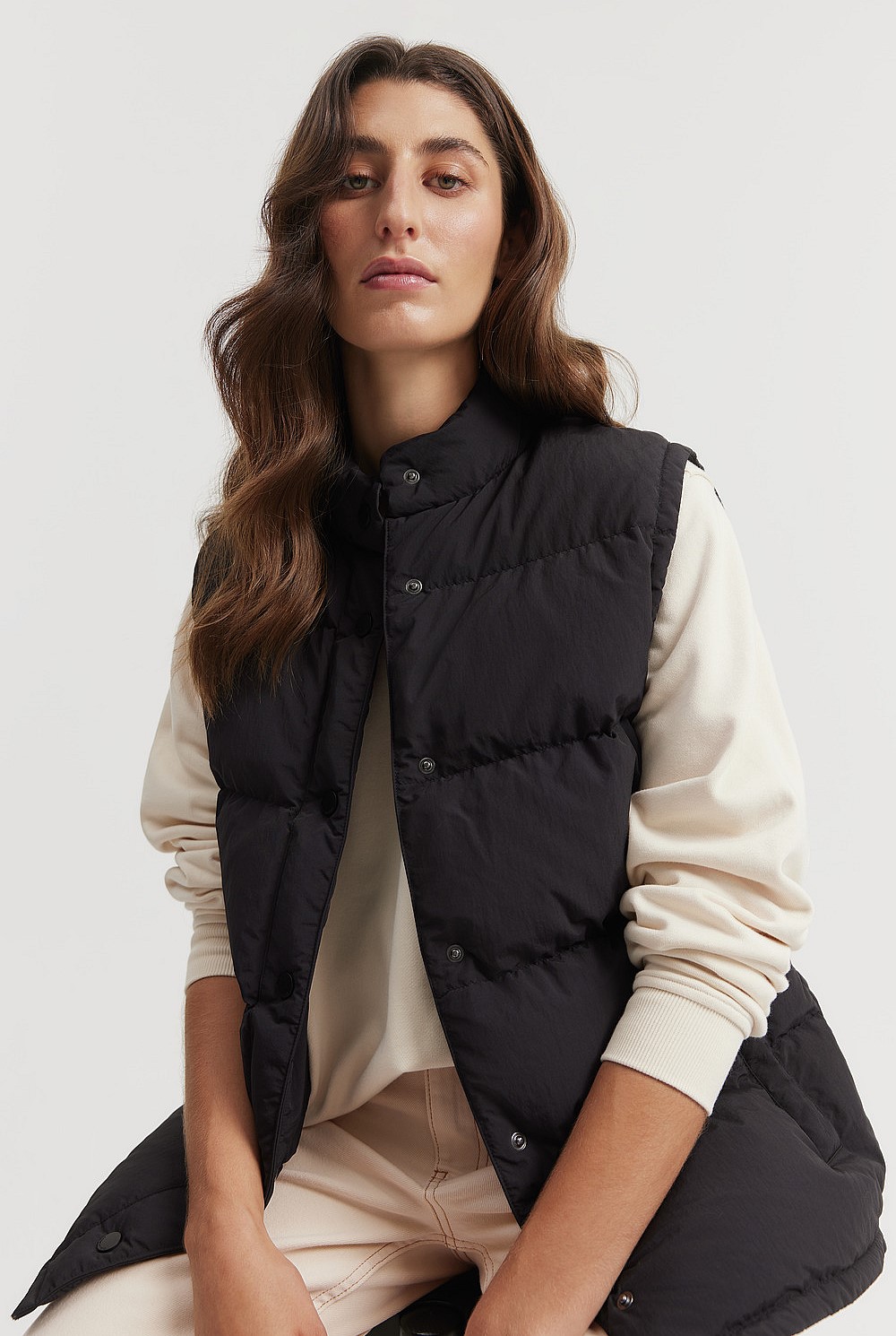Relaxed Recycled Puffer Vest