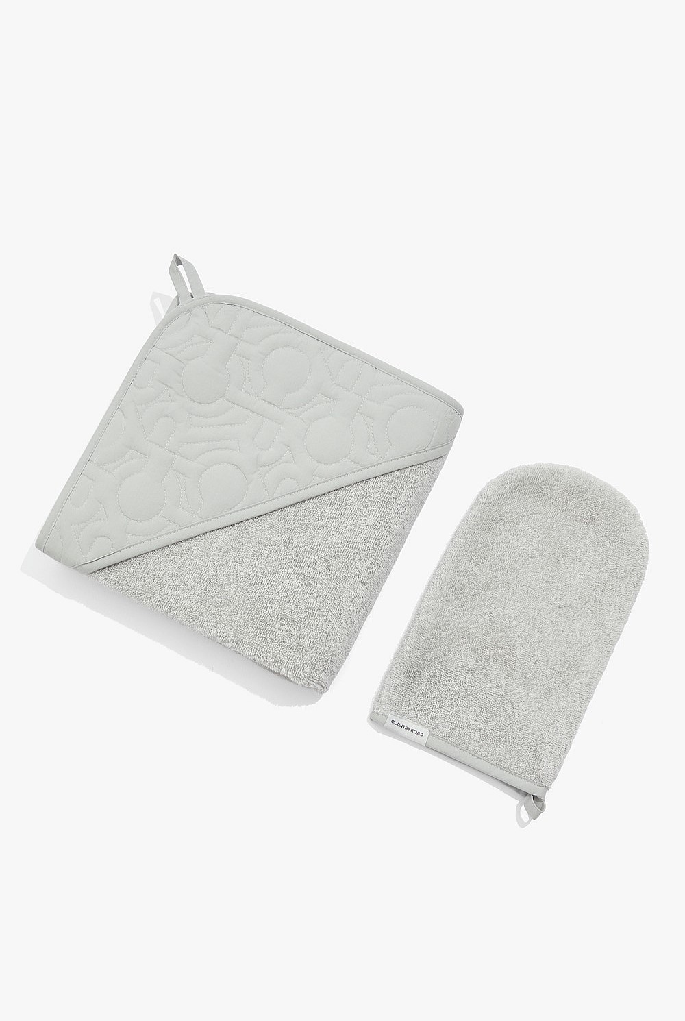 Organically Grown Cotton Logo Bath Set