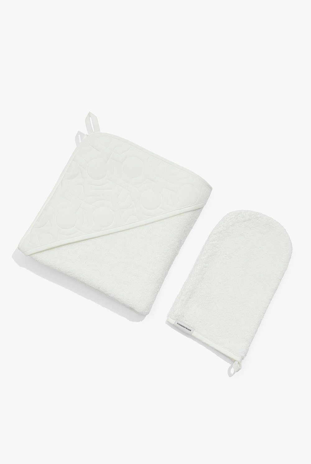 Organically Grown Cotton Logo Bath Set