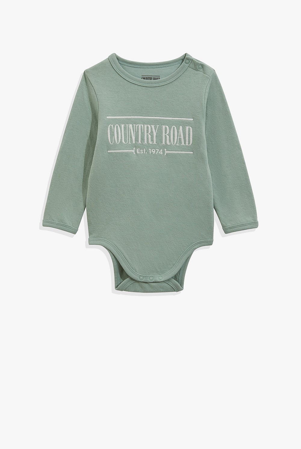 Unisex Organically Grown Cotton Heritage Long Sleeve Bodysuit