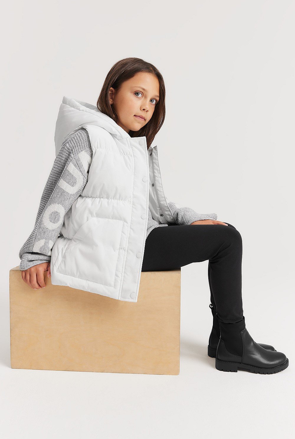 Recycled Polyester Pocket Puffer Vest