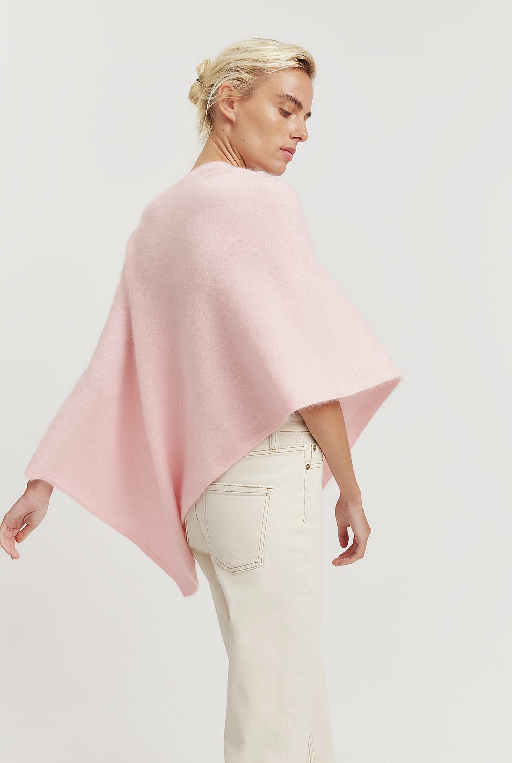 Brushed GCS-certified Cashmere Wrap