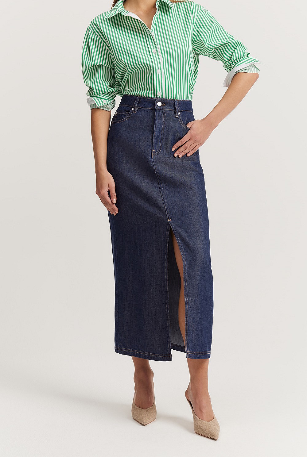 Maxi Denim Skirt