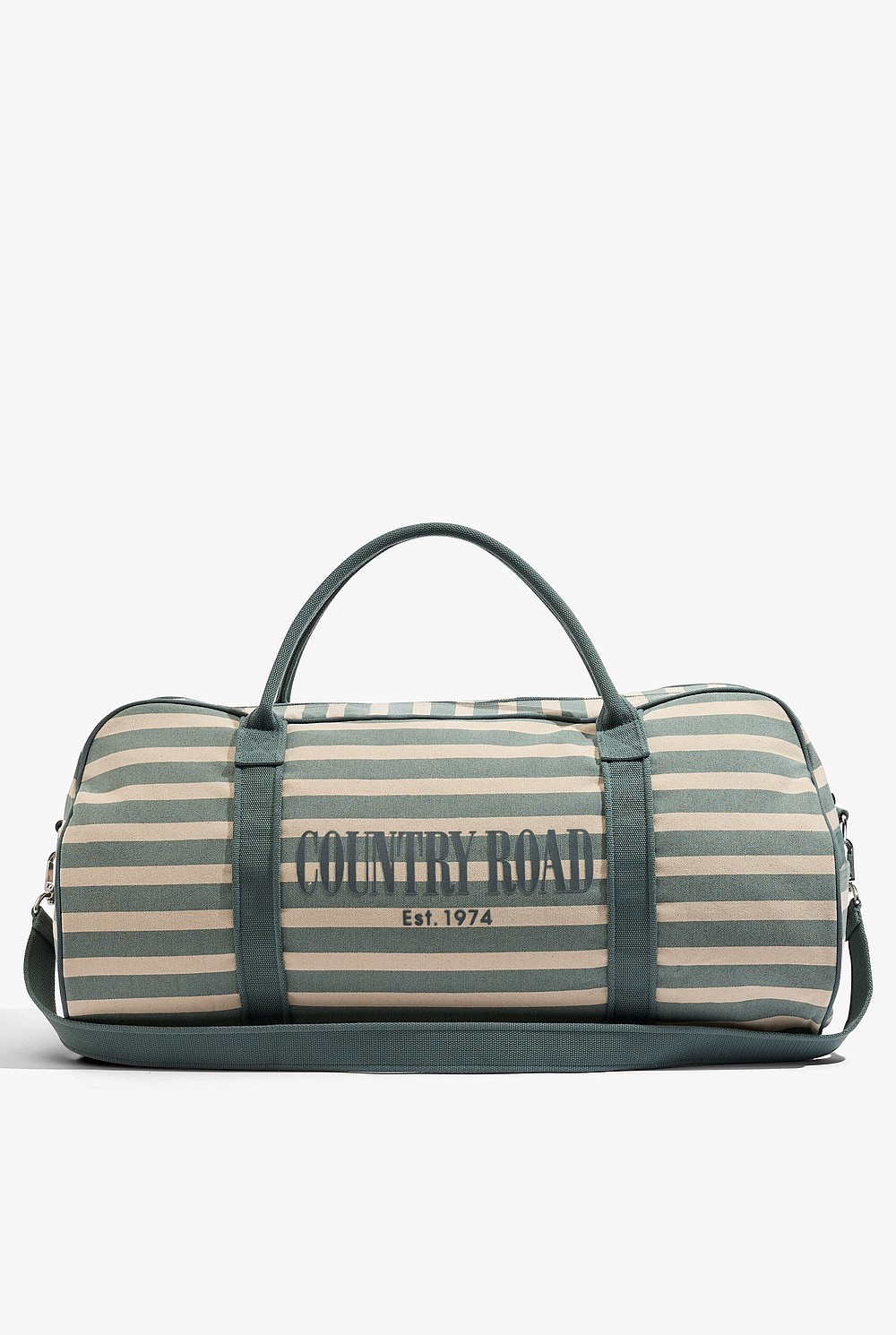 Australian Cotton Flocked Stripe Logo Tote
