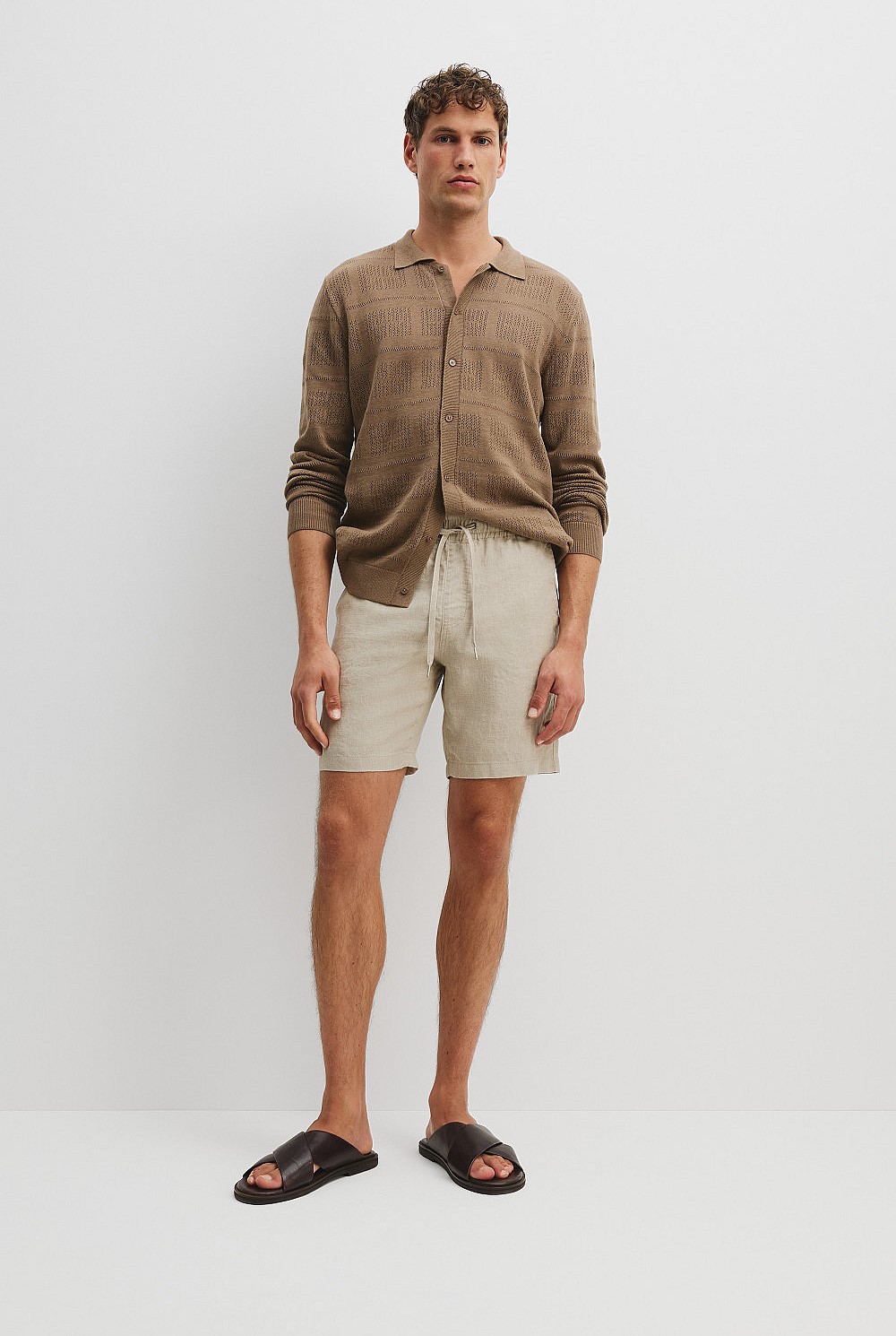 Organically Grown Linen Drawcord Short