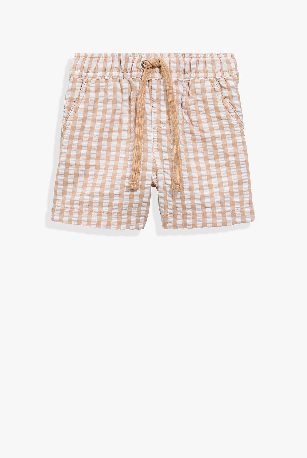 Organically Grown Cotton Blend Gingham Short