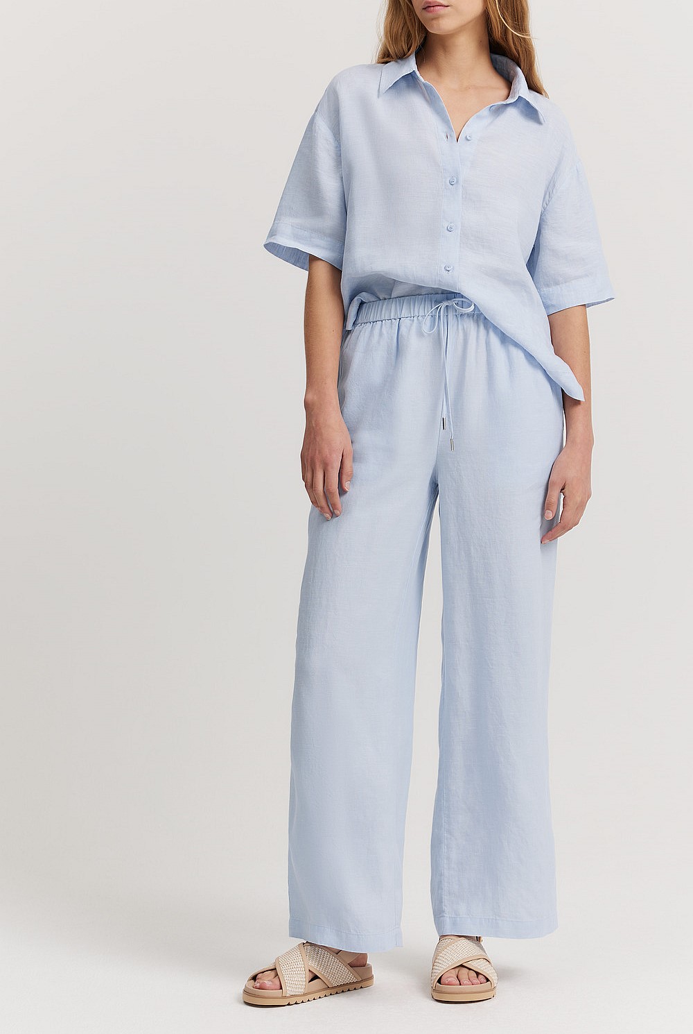 Organically Grown Linen Pull-on Pant