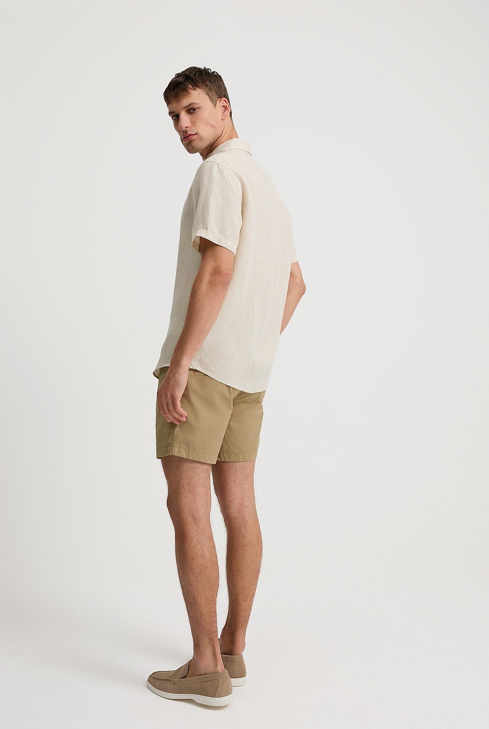 Regular Fit Organically Grown Linen Short Sleeve Shirt