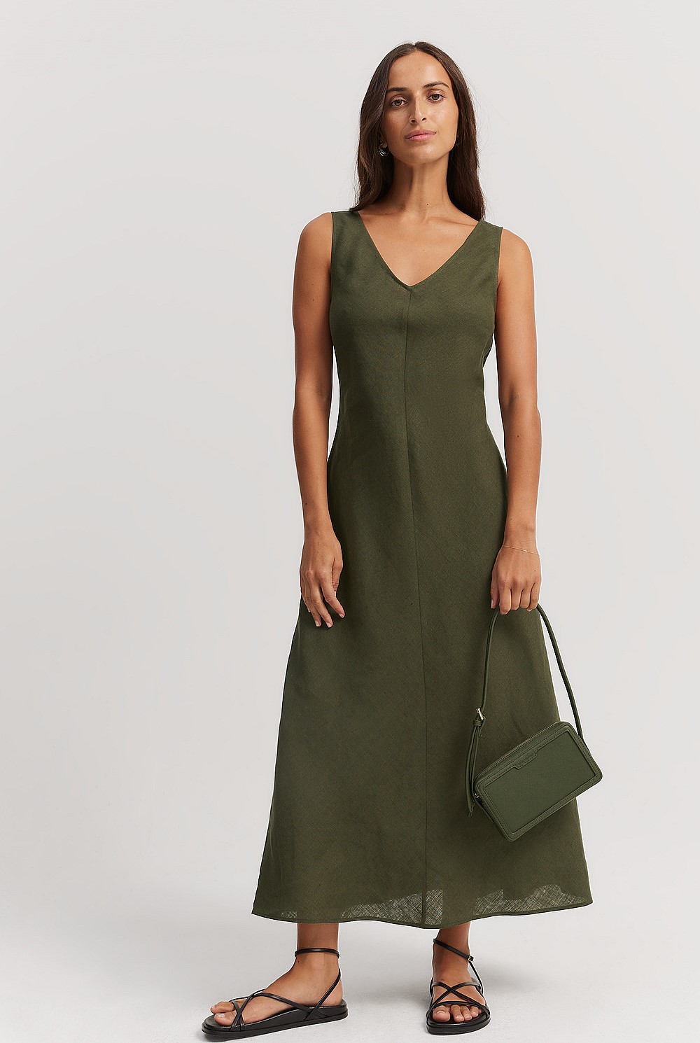 Organically Grown Linen Bias Dress