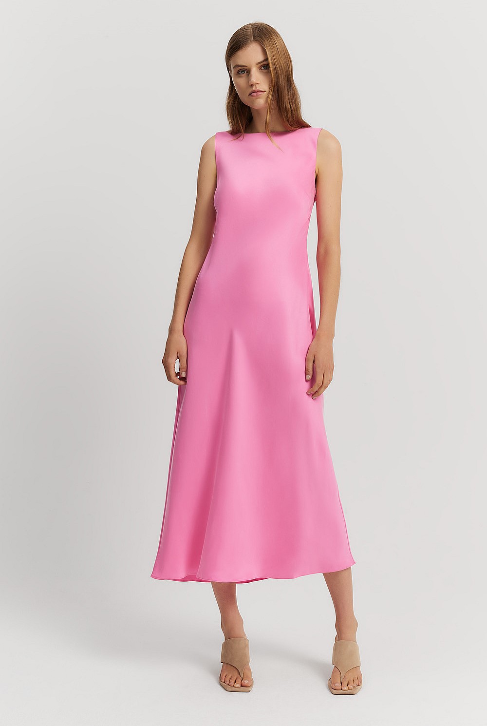 Column Fluid Midi Dress