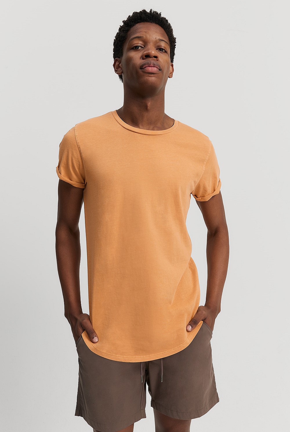 Australian Cotton Longline Garment Dye T-Shirt