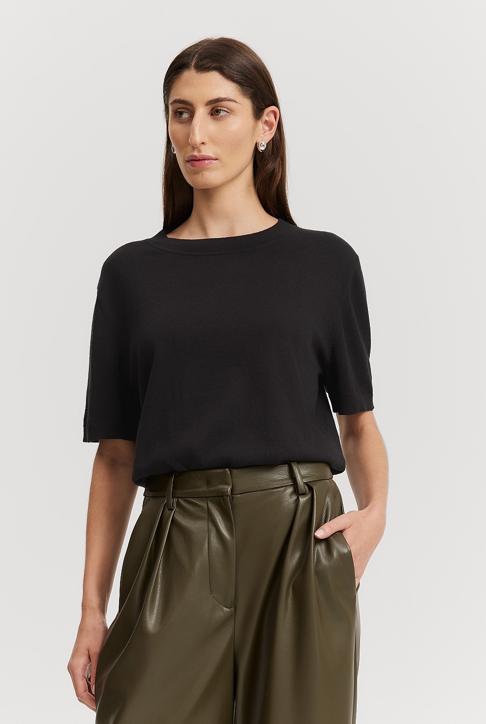 Organically Grown Cotton Cashmere T-Shirt
