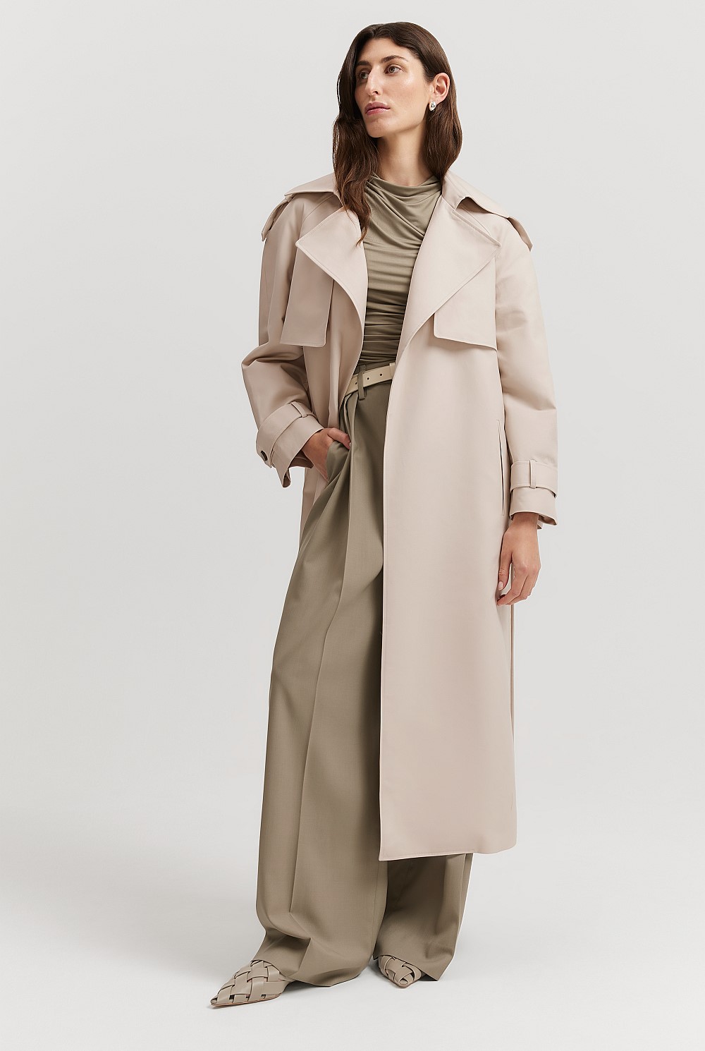 Organically Grown Cotton Trench Coat