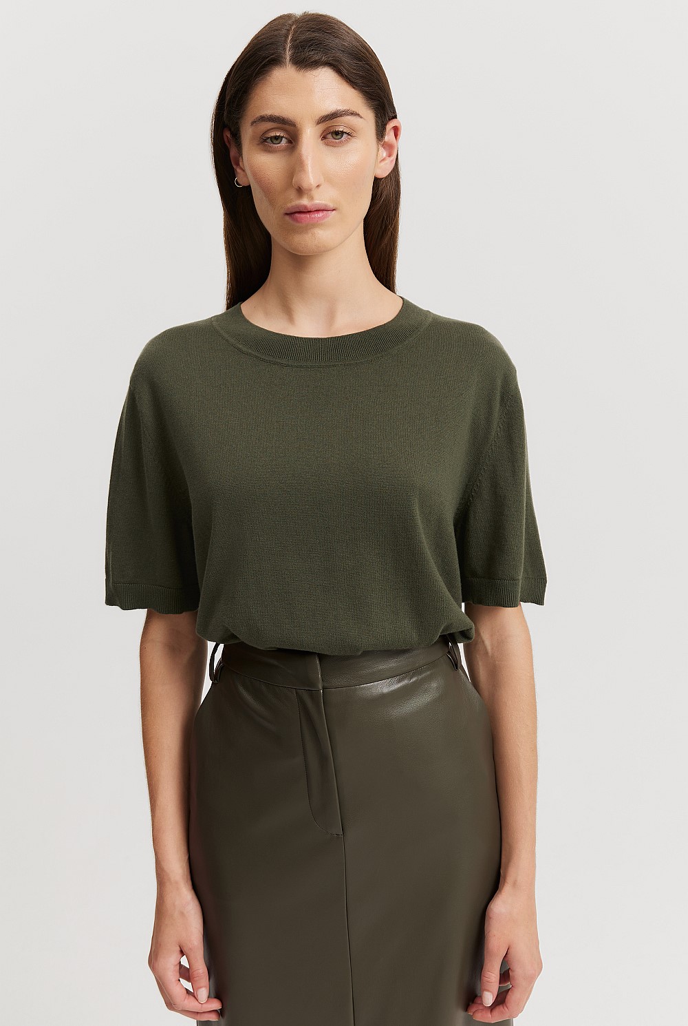 Organically Grown Cotton Cashmere T-Shirt