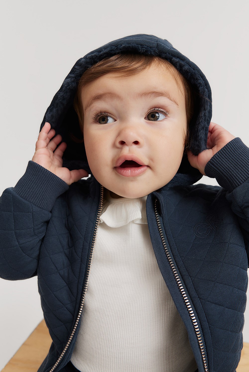 Organically Grown Cotton Blend Quilted Jacket